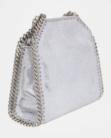 Stella McCartney Tiny Dotted Chamois Metallic Tote Bag | Thumbnail 7