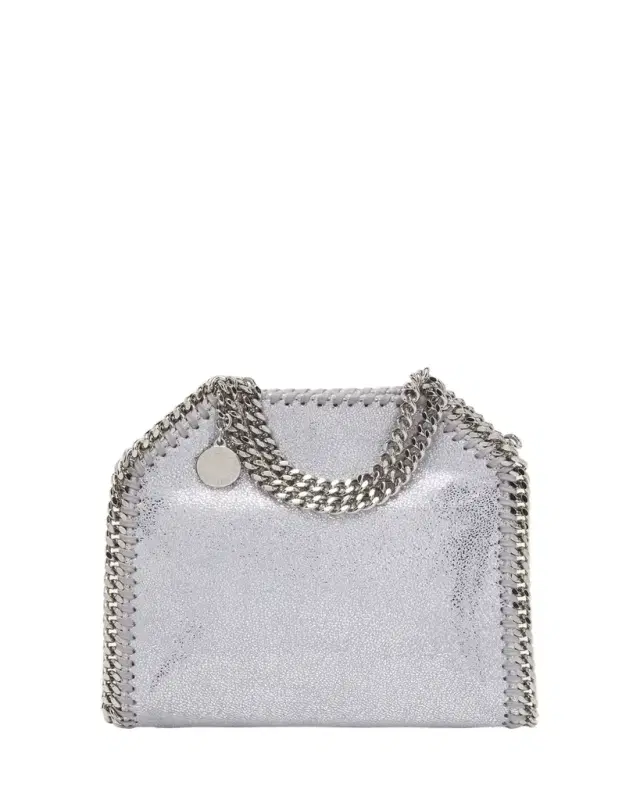 Tiny Dotted Chamois Metallic Tote Bag