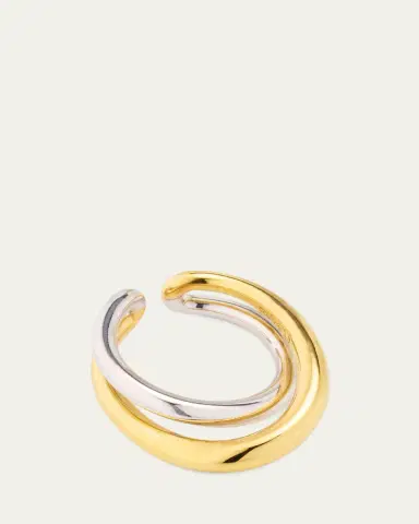 CHARLOTTE CHESNAIS Initial Ring Two-Tone | Thumbnail 3 CHARLOTTE CHESNAIS Initial Ring Two-Tone | Thumbnail 3