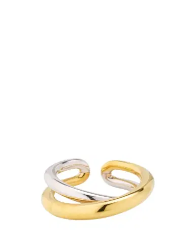 CHARLOTTE CHESNAIS Initial Ring Two-Tone | Thumbnail 1 CHARLOTTE CHESNAIS Initial Ring Two-Tone | Thumbnail 1
