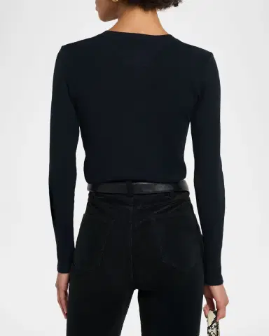 Nili Lotan Jordan Henley T-Shirt | Thumbnail 2 Nili Lotan Jordan Henley T-Shirt | Thumbnail 2