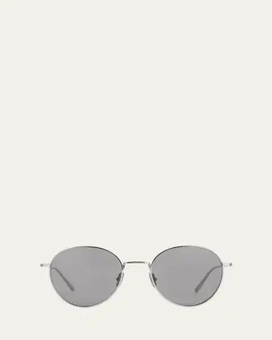 TOTEME The Rounds Stainless Steel Round Sunglasses | Thumbnail 3