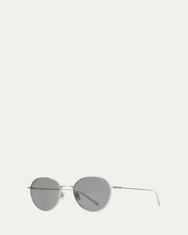 TOTEME The Rounds Stainless Steel Round Sunglasses | Thumbnail 4