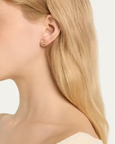 Sydney Evan 14k Diamond Small Snail Stud Earring, Single Left | Thumbnail 2 Sydney Evan 14k Diamond Small Snail Stud Earring, Single Left | Thumbnail 2