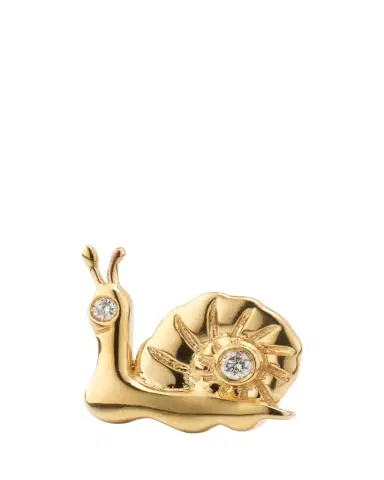Sydney Evan 14k Diamond Small Snail Stud Earring, Single Left | Thumbnail 1 Sydney Evan 14k Diamond Small Snail Stud Earring, Single Left | Thumbnail 1