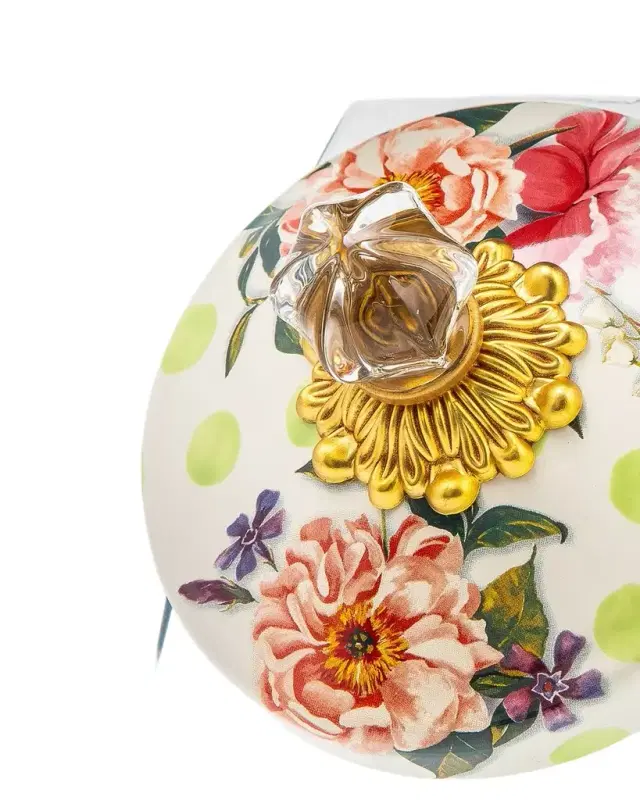 Cookie Jar with Wildflowers Enamel Lid