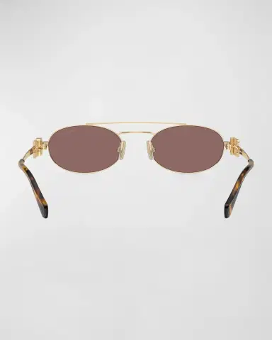 Miu Miu Logo Metal Aviator Sunglasses | Thumbnail 3 Miu Miu Logo Metal Aviator Sunglasses | Thumbnail 3