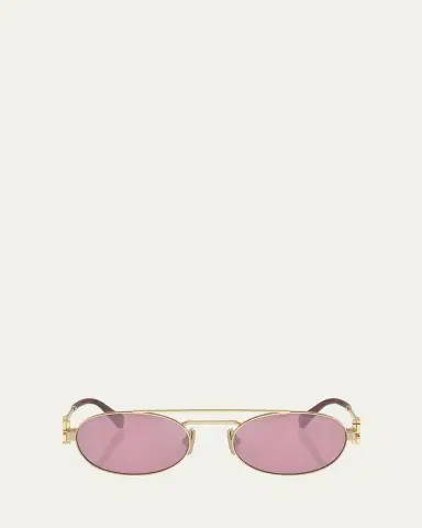 Miu Miu Logo Metal Aviator Sunglasses | Thumbnail 8 Miu Miu Logo Metal Aviator Sunglasses | Thumbnail 8