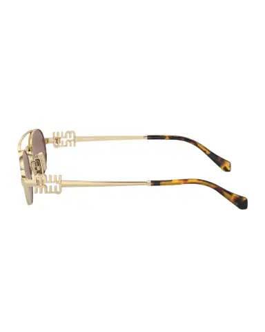 Miu Miu Logo Metal Aviator Sunglasses | Thumbnail 1 Miu Miu Logo Metal Aviator Sunglasses | Thumbnail 1