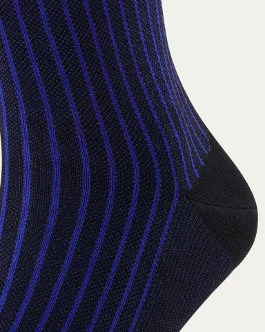 Falke Men's Cotton Stripe Mid-Calf Socks | Thumbnail 2
