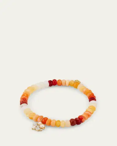 Sydney Evan 14K Gold Charm and Fire Opal Bead Bracelet | Thumbnail 4 Sydney Evan 14K Gold Charm and Fire Opal Bead Bracelet | Thumbnail 4