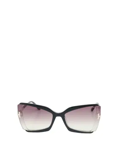 Tom Ford Gia Semi-Rimmed Acetate Butterfly Sunglasses | Thumbnail 1