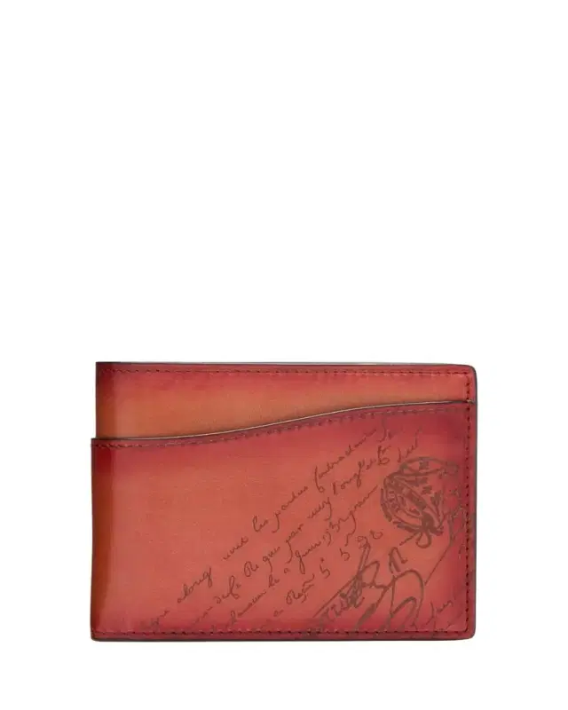 Men's Makore Slim Scritto Leather Bifold Wallet