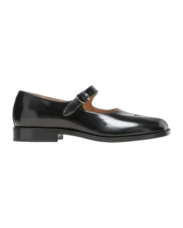 Maison Margiela Tabi Leather Mary Jane Ballerina Flats