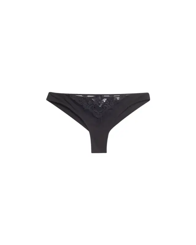 Livy Merri Embroidered Mesh Microfiber Tanga