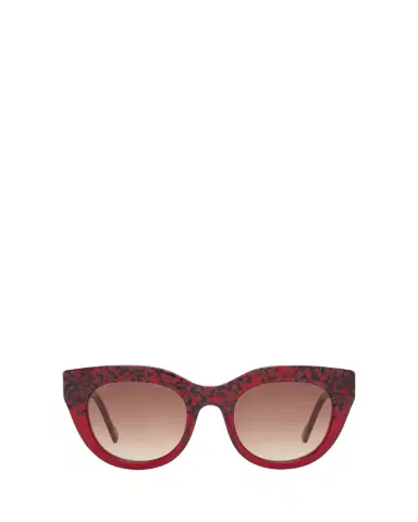 Le Specs AIRY CANARY II Red Acetate Cat-Eye Sunglasses | Thumbnail 1