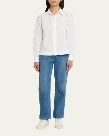 WE-AR4 Striped Button-Front Crop Shirt | Thumbnail 2