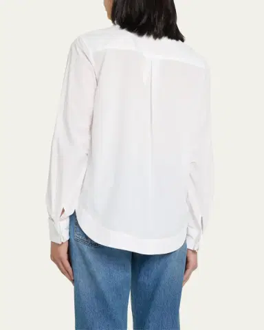 WE-AR4 Striped Button-Front Crop Shirt | Thumbnail 3