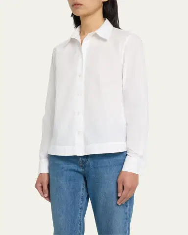 WE-AR4 Striped Button-Front Crop Shirt | Thumbnail 4