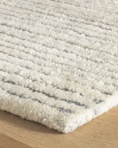 Annie Selke Avery Pewter Blue Hand-Tufted Wool Rug, 8'x 10' | Thumbnail 3