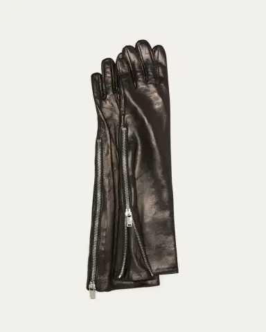 Jil Sander Patent Leather Zip Gloves | Thumbnail 2 Jil Sander Patent Leather Zip Gloves | Thumbnail 2