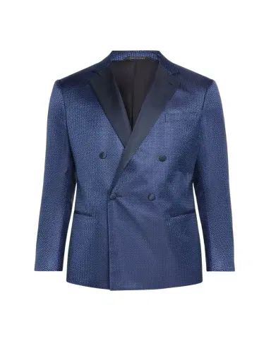 Giorgio Armani Men's Chevron Double-Breasted Dinner Jacket | Thumbnail 1