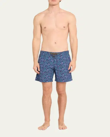 Charvet X Thorsun Men's Large Paisley Swim Shorts | Thumbnail 2 Charvet X Thorsun Men's Large Paisley Swim Shorts | Thumbnail 2