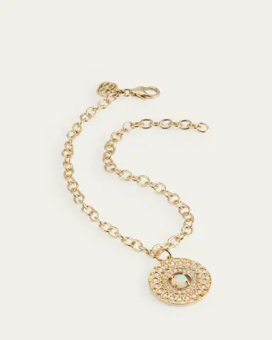 Sydney Evan Marquise Eye Wheel Charm, Opal and Diamond Chain Bracelet | Thumbnail 3 Sydney Evan Marquise Eye Wheel Charm, Opal and Diamond Chain Bracelet | Thumbnail 3