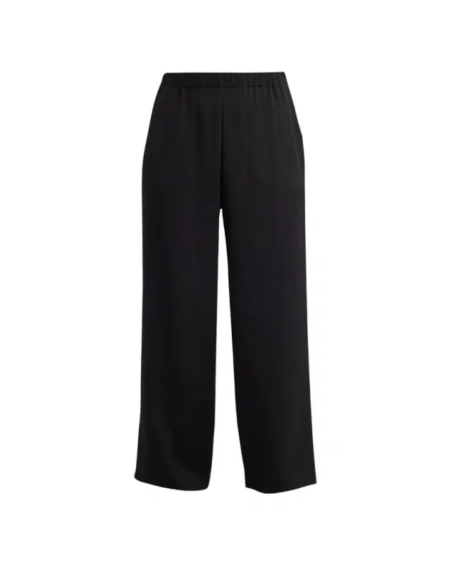 Perry Wide-Leg Stretch Silk Pants
