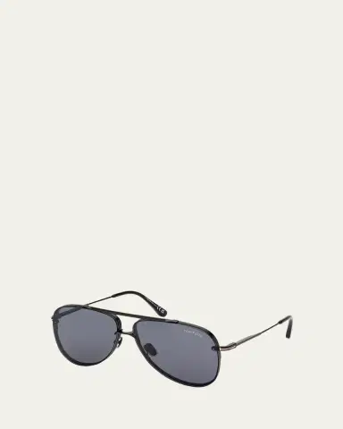 Tom Ford Men's Leon Metal Aviator Sunglasses | Thumbnail 2 Tom Ford Men's Leon Metal Aviator Sunglasses | Thumbnail 2