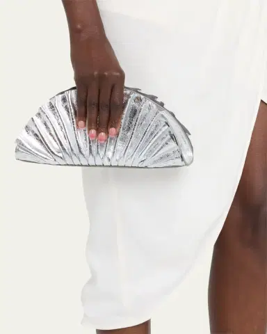 Cult Gaia Nala Mini Shell Metallic Clutch Bag | Thumbnail 2 Cult Gaia Nala Mini Shell Metallic Clutch Bag | Thumbnail 2