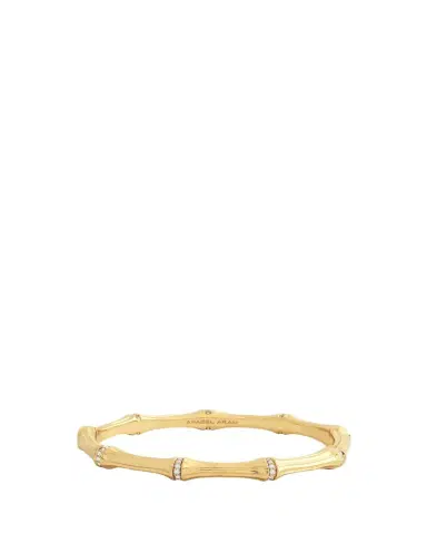 Anabel Aram Jewelry Cubic Zirconia Bamboo Bangle Bracelet | Thumbnail 1