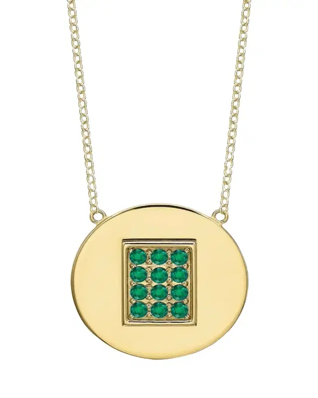 Tracee Nichols 14K Gold Emerald Birthstone Necklace
