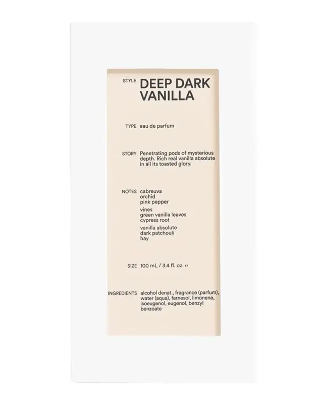 D.S. & DURGA Deep Dark Vanilla Eau de Parfum, 3.3 oz.