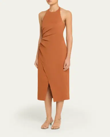 A.L.C. Sylvie Halter Midi Dress | Thumbnail 8