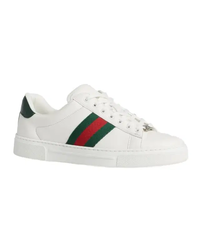Ace Leather Web Low-Top Sneakers