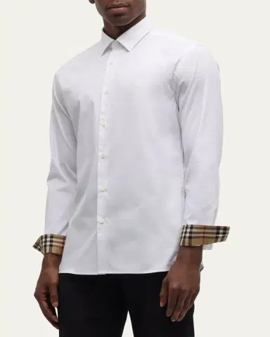 Burberry Men's Sherfield Sport Shirt | Thumbnail 4