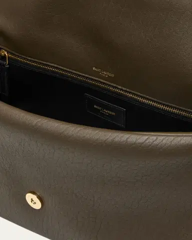 Saint Laurent Calypso Large YSL Shoulder Bag in Leather | Thumbnail 4 Saint Laurent Calypso Large YSL Shoulder Bag in Leather | Thumbnail 4