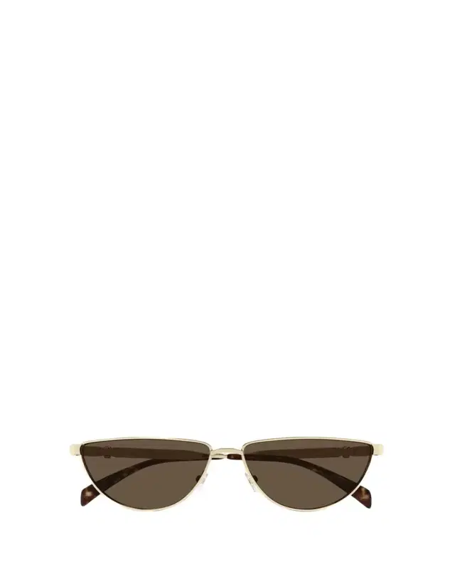 Skull Logo Metal Cat-Eye Sunglasses