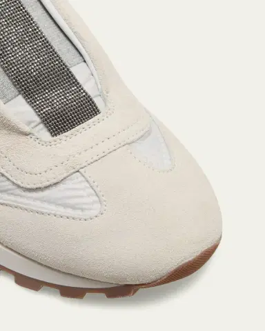 Brunello Cucinelli Monili Laceless Suede Sneakers | Thumbnail 5 Brunello Cucinelli Monili Laceless Suede Sneakers | Thumbnail 5