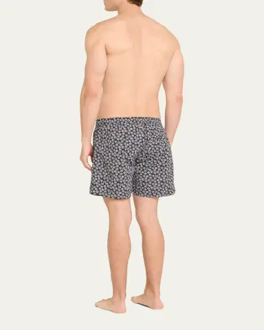 Charvet X Thorsun Men's Floating Squares Swim Shorts | Thumbnail 3 Charvet X Thorsun Men's Floating Squares Swim Shorts | Thumbnail 3