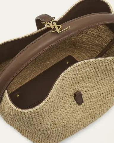 Saint Laurent Le 37 Raffia Bucket Bag | Thumbnail 4