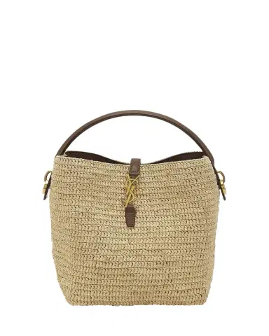 Saint Laurent Le 37 Raffia Bucket Bag | Thumbnail 1