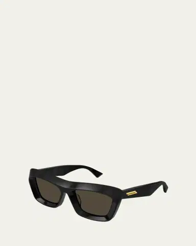 Bottega Veneta Beveled Acetate Rectangle Sunglasses | Thumbnail 2 Bottega Veneta Beveled Acetate Rectangle Sunglasses | Thumbnail 2