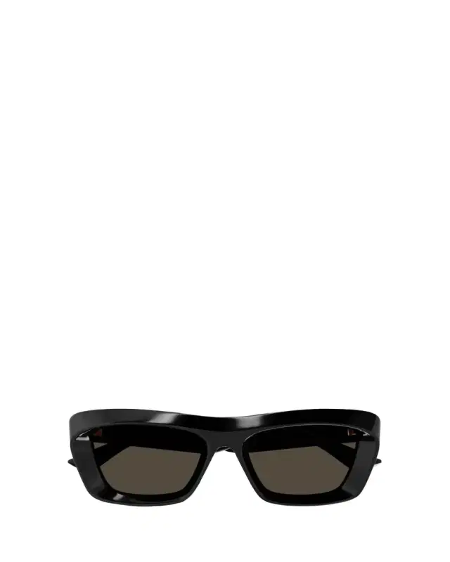 Bottega Veneta Beveled Acetate Rectangle Sunglasses