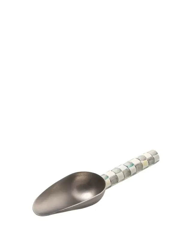 Sterling Check Enamel Scoop, Small