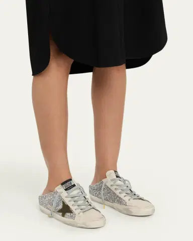 Golden Goose Superstar Sabot Glitter Slide Sneakers | Thumbnail 2