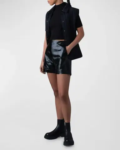 Mackage Dava Paneled Patent Leather Shorts | Thumbnail 5 Mackage Dava Paneled Patent Leather Shorts | Thumbnail 5