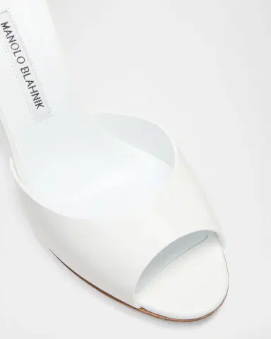 Manolo Blahnik Jadarona Leather Mule Sandals | Thumbnail 4 Manolo Blahnik Jadarona Leather Mule Sandals | Thumbnail 4