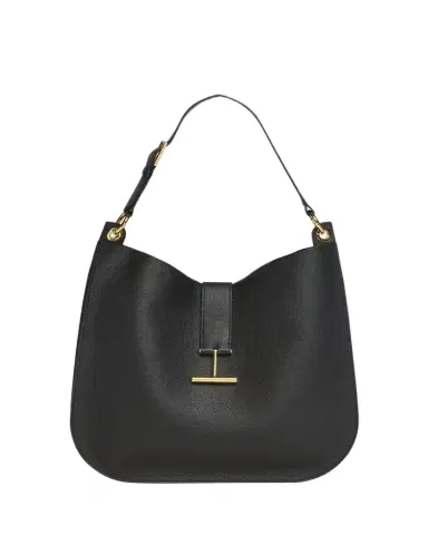 Tom Ford Tara Large Hobo Crossbody in Grained Leather | Thumbnail 1 Tom Ford Tara Large Hobo Crossbody in Grained Leather | Thumbnail 1